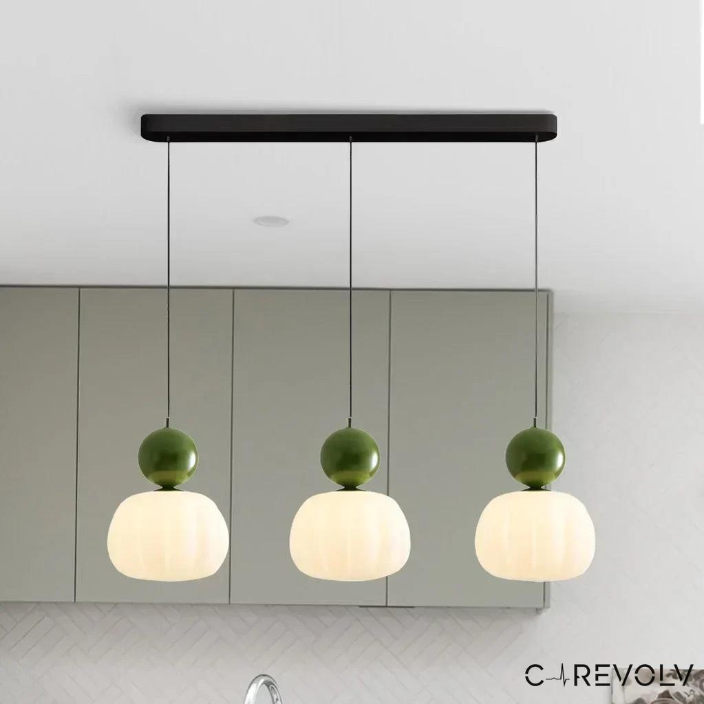 Elegant Art Deco Pendant Light | Glass Shade & Adjustable Height 11