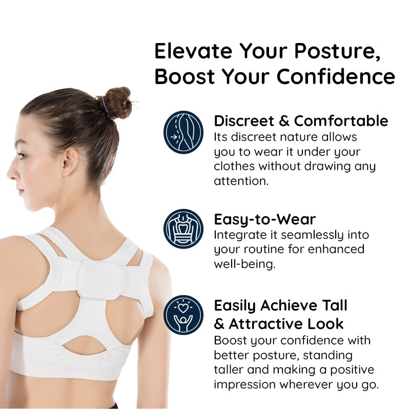 Invisible Back Posture Corrector | Comfortable & Adjustable Posture Support 1