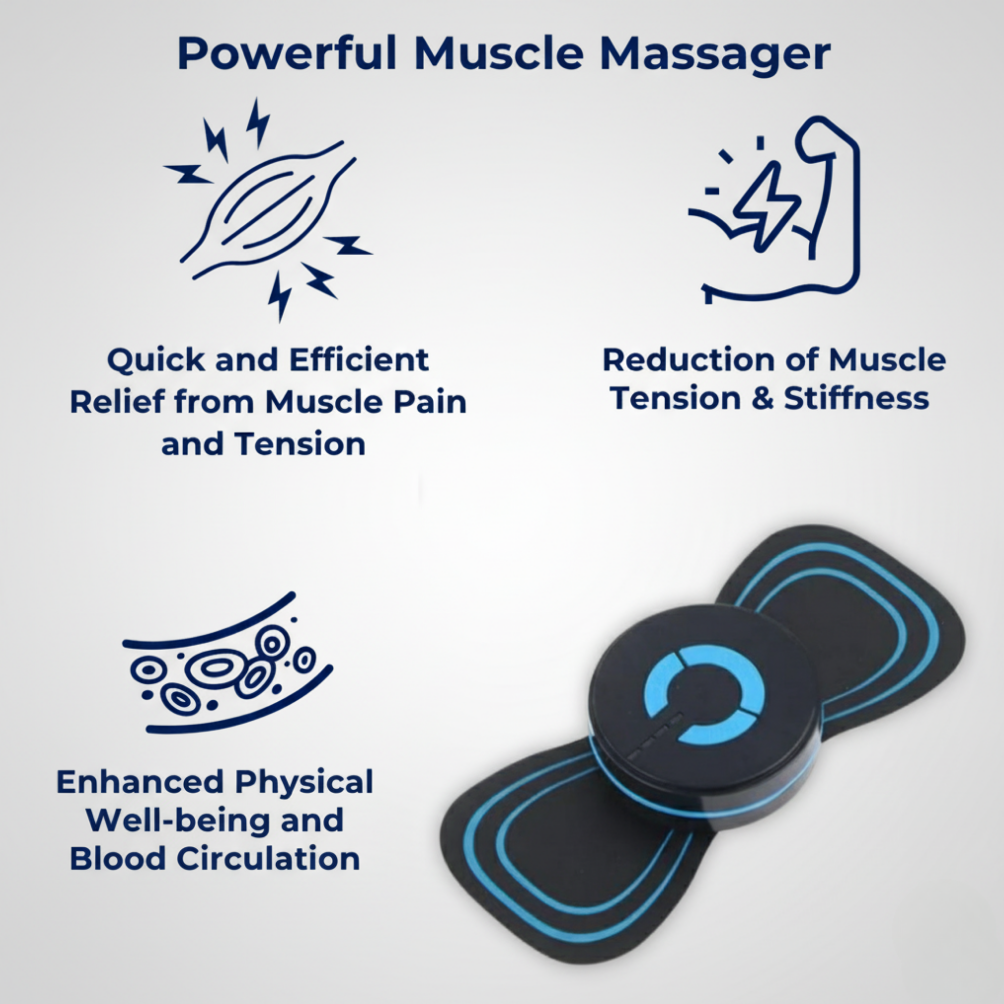 Powerful Muscle Massager | Portable & Rechargeable