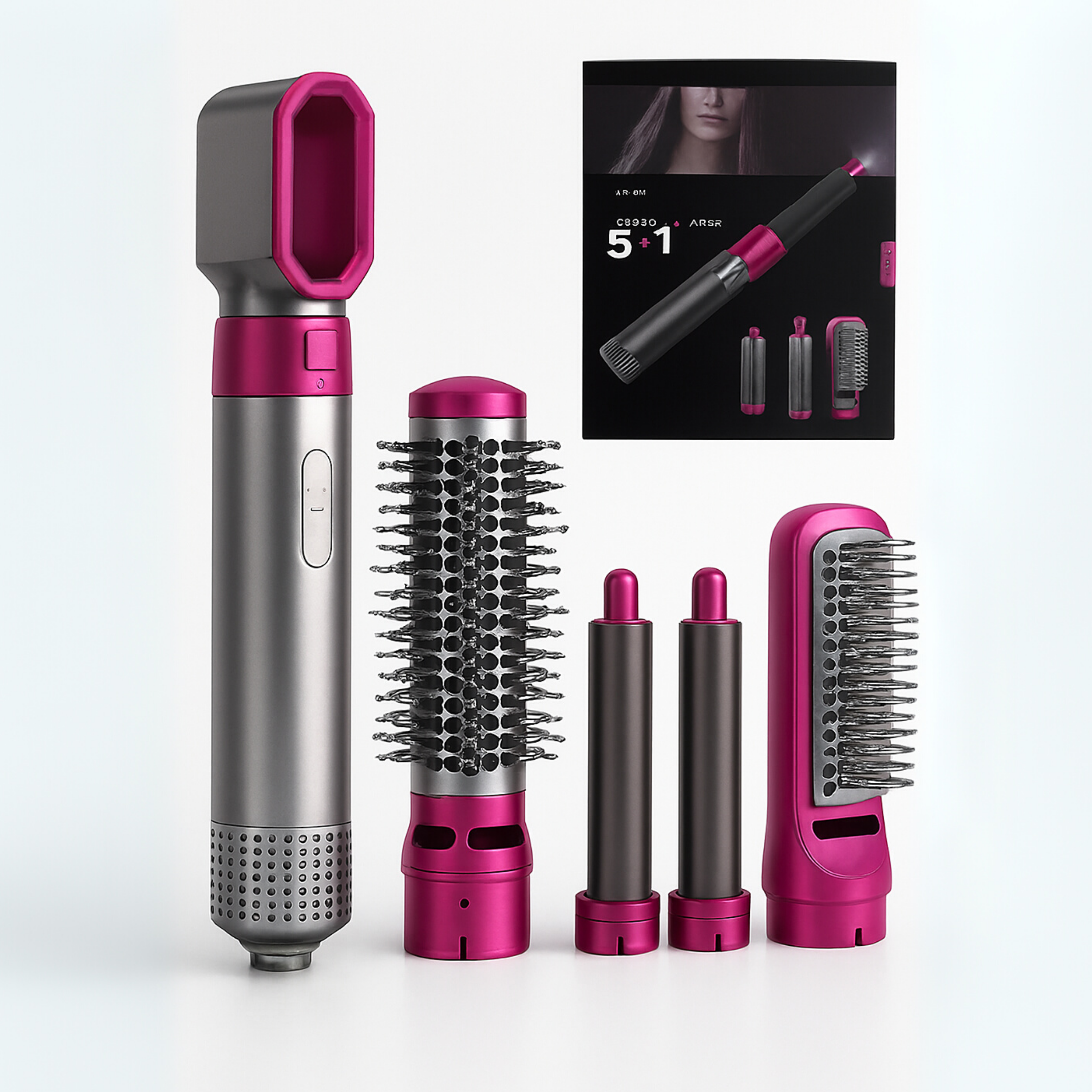 Versatile 5-in-1 Hair Styler | Curling, Drying & Straightening Tool