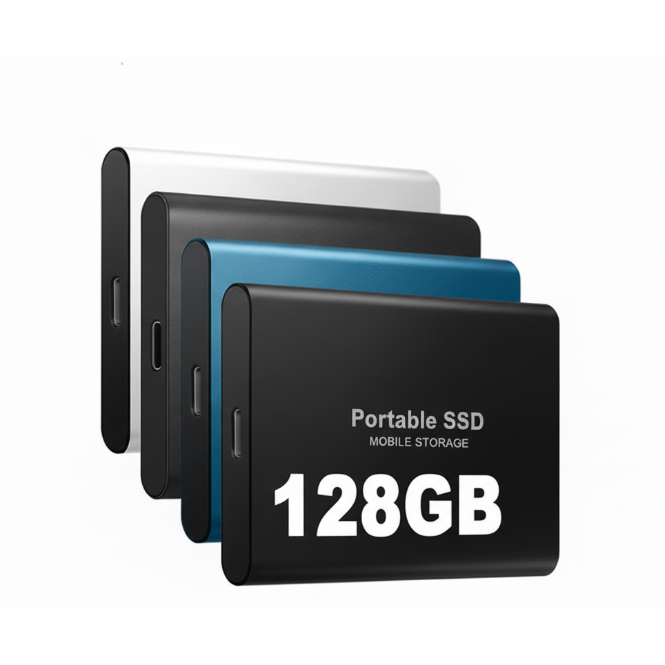 128gb Portable Ssd External Drive USB 3.1 &amp; Usb-C High-Speed - Image 2