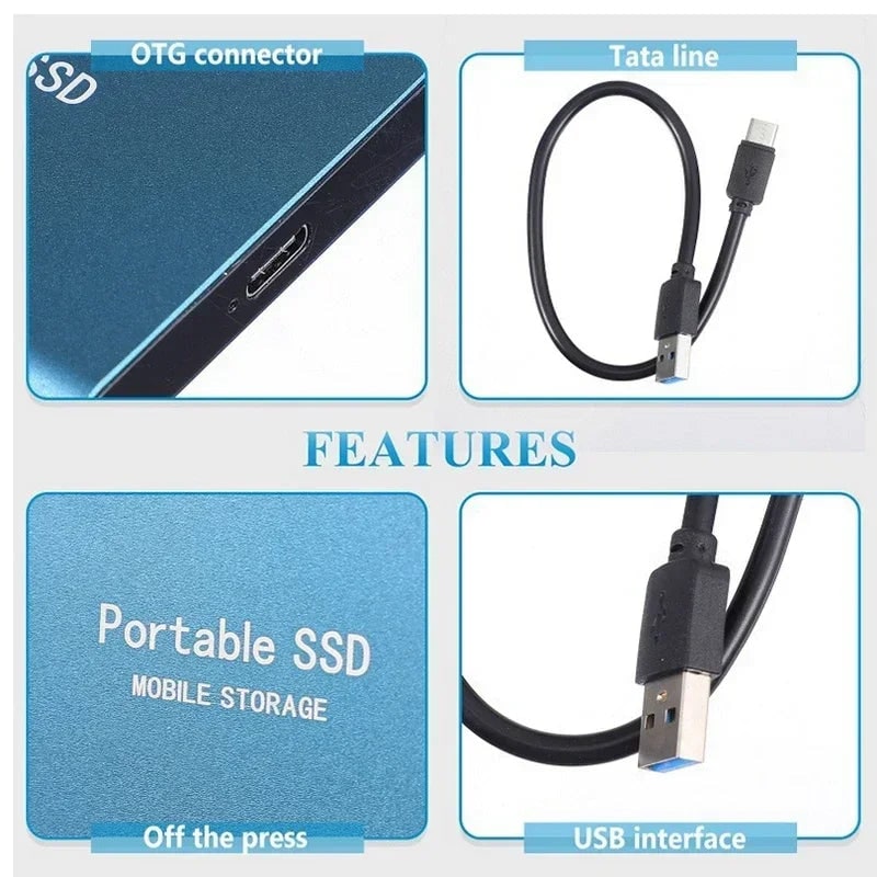 128gb Portable Ssd External Drive USB 3.1 & Usb-C High-Speed - Image 6