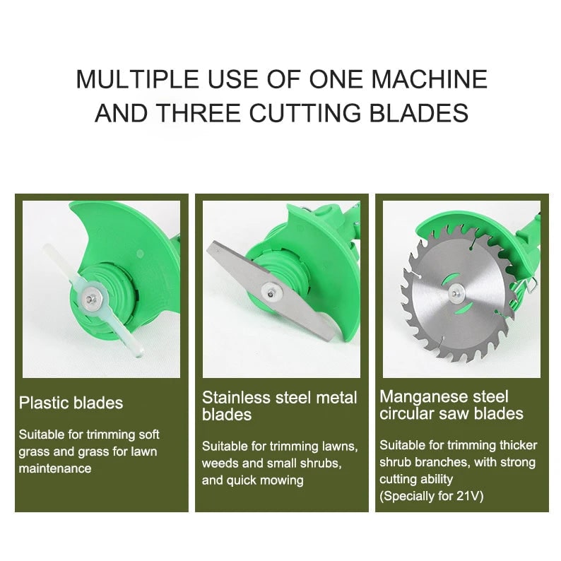 24v Electric Cordless Grass Trimmer Blade and - Image 4