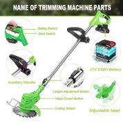 24v Electric Cordless Grass Trimmer Blade and - Image 8