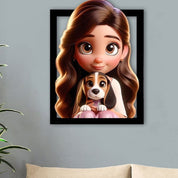 3D Cartoon Portrait Frame Couples and Pets Unique - Image 8