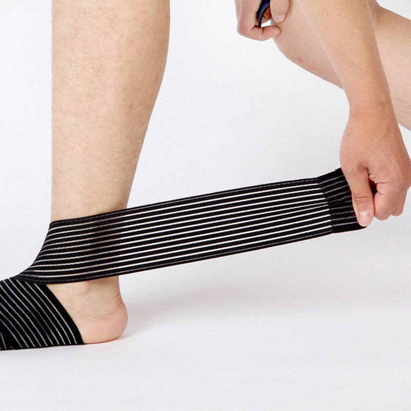 Ankle Support Brace Sprained Foot Stabilizing Compression Wrap