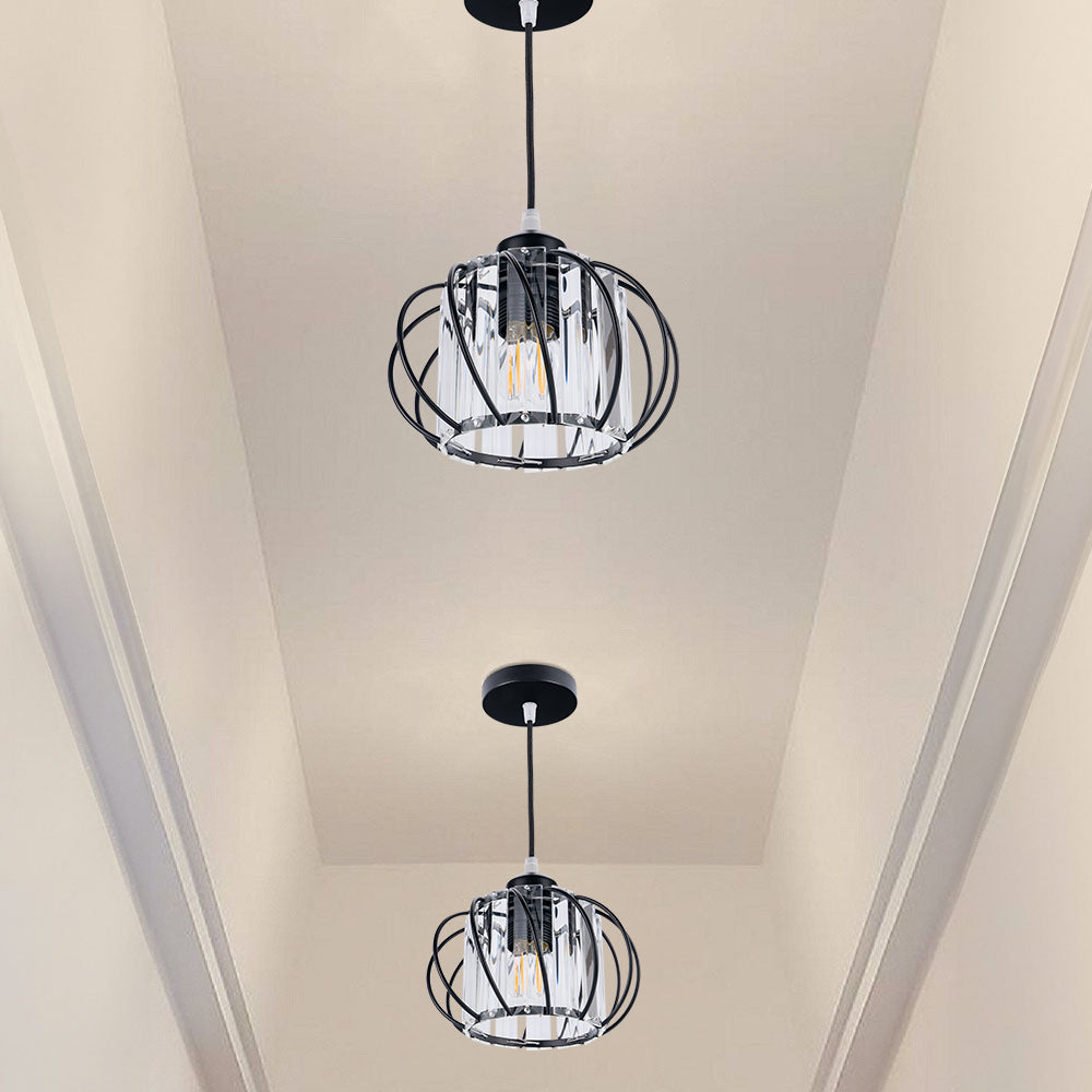 Chic Black Glass Pendant Light | Modern Kitchen Pendant Lighting 1