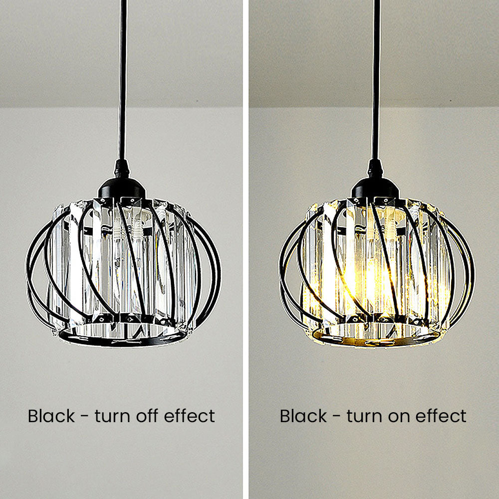 Chic Black Glass Pendant Light | Modern Kitchen Pendant Lighting 2