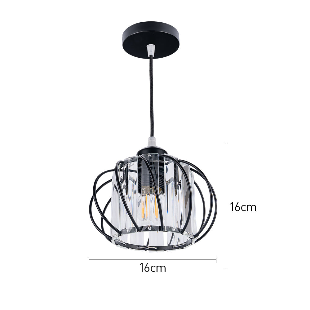 Chic Black Glass Pendant Light | Modern Kitchen Pendant Lighting 7