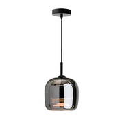 Chic Smoky Grey Glass Pendant Light | Modern Kitchen Pendant Lighting 0