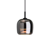 Chic Smoky Grey Glass Pendant Light | Modern Kitchen Pendant Lighting 4