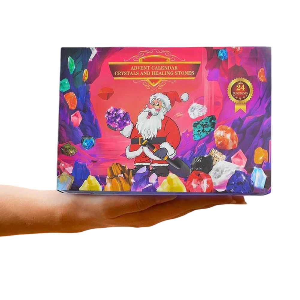 Christmas Advent Calendar 24 Natural Crystals Stones