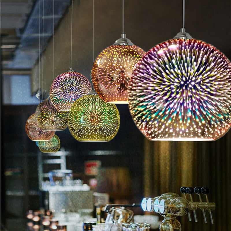 Colorful 3D Glass Pendant Light | Modern Artistic Design & Unique Illumination 14