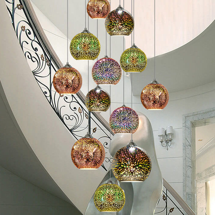 Colorful 3D Glass Pendant Light | Modern Artistic Design & Unique Illumination 9