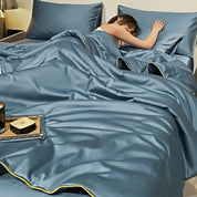 Cooling Bed Sheets Comfortable Sleep Soft Breathable Fabric