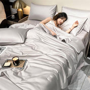 Cooling Bed Sheets Comfortable Sleep Soft Breathable Fabric