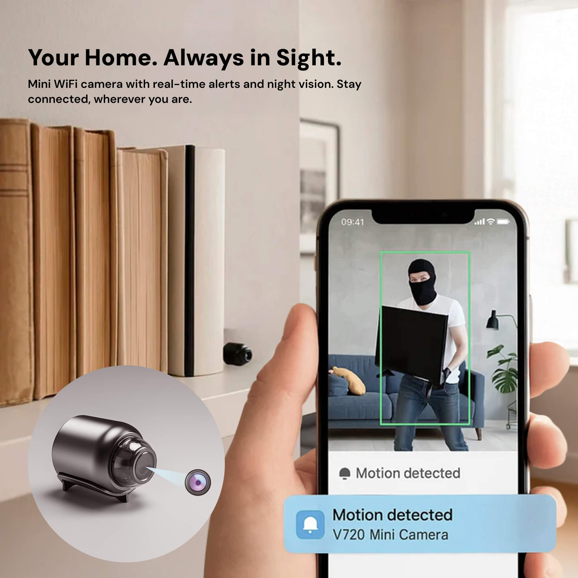 Covert Wireless Nanny Camera | 1080P Video & Audio Monitoring 2