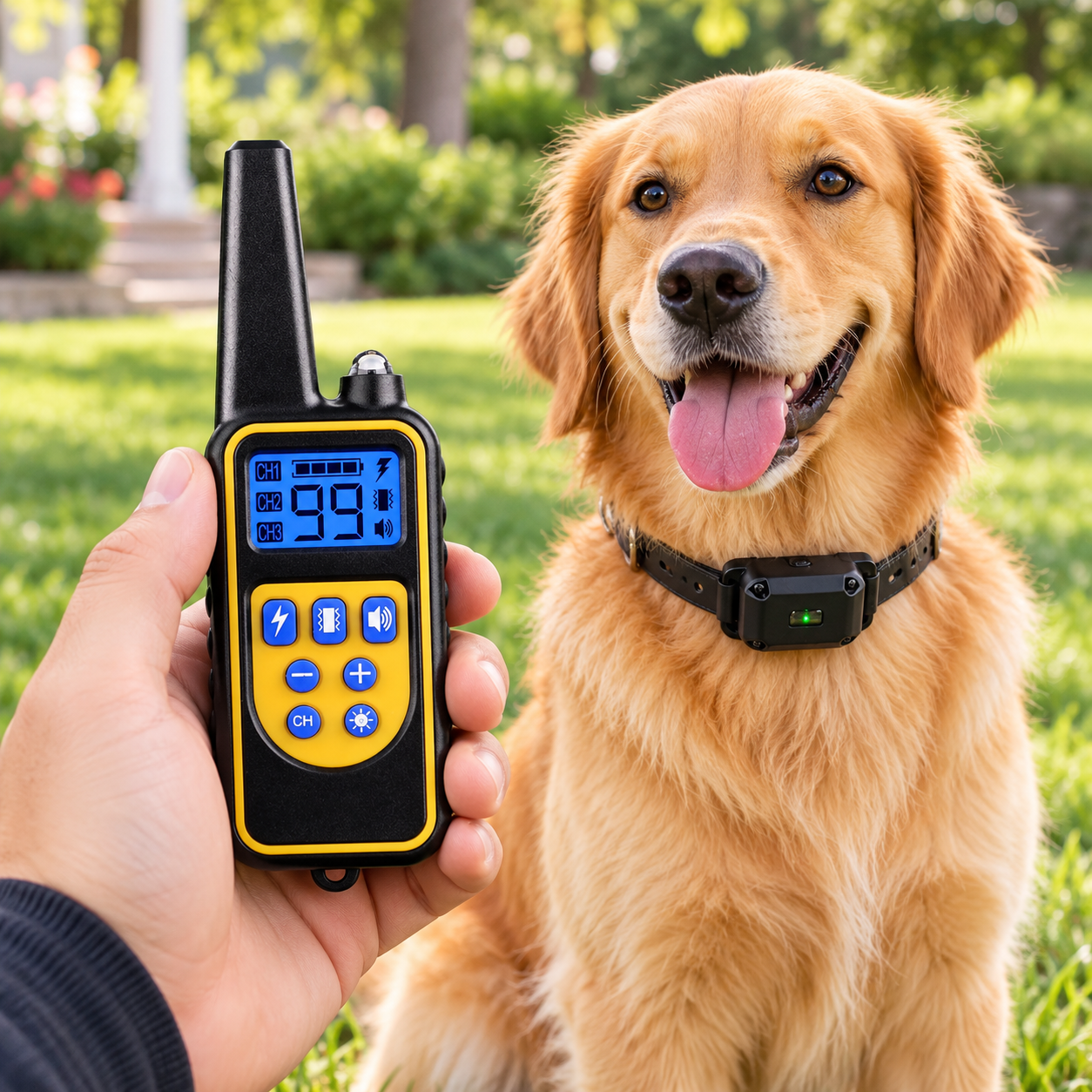 Dog Training Collar Remote Control 3 Modes Adjustable Levels