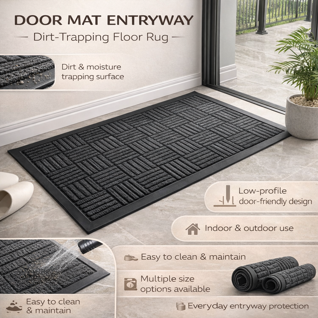 Durable Dirt Trapping Door Mat | Low Profile Outdoor Mat 2