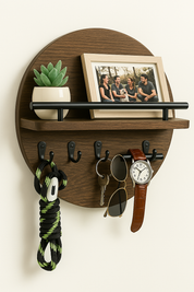 Eco-Friendly Round Key Holder | Stylish Wall Organiser 6