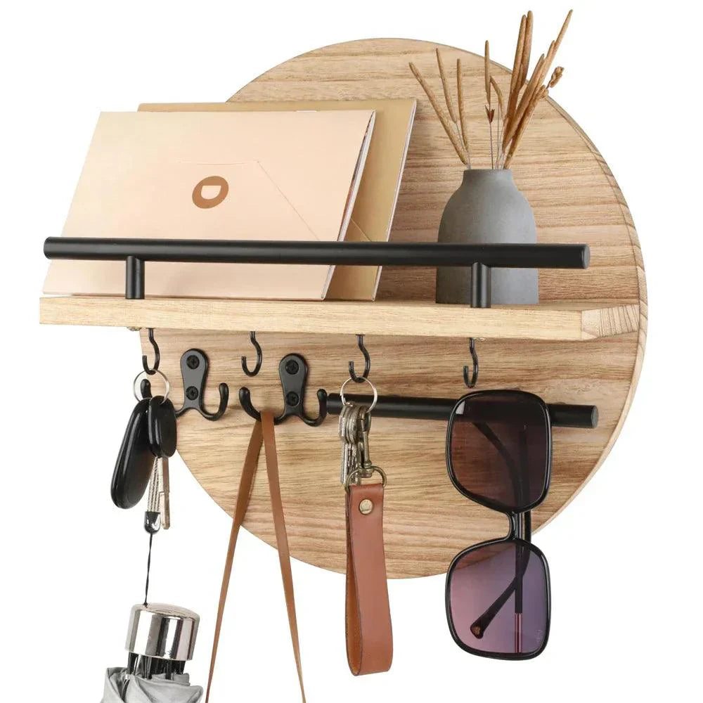 Eco-Friendly Round Key Holder | Stylish Wall Organiser 8