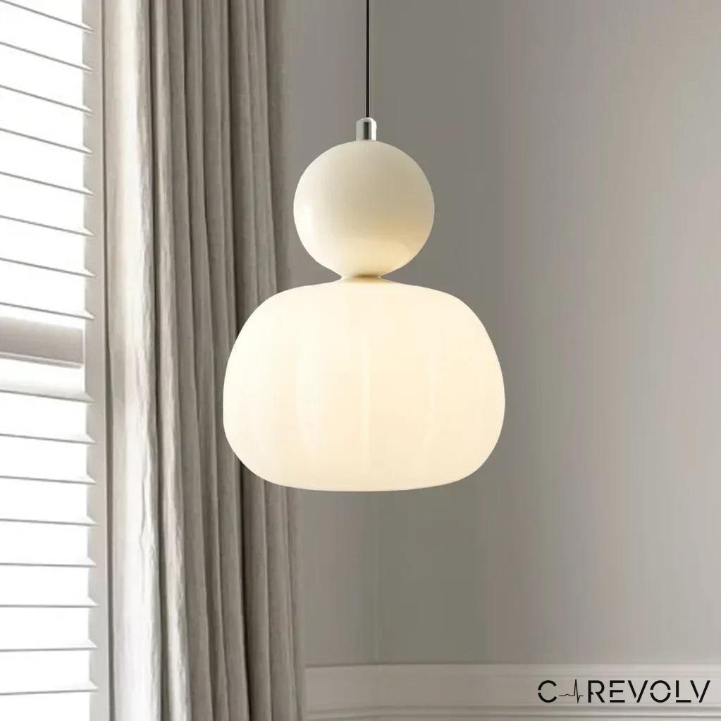 Elegant Art Deco Pendant Light | Glass Shade & Adjustable Height 0
