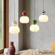 Elegant Art Deco Pendant Light | Glass Shade & Adjustable Height 1
