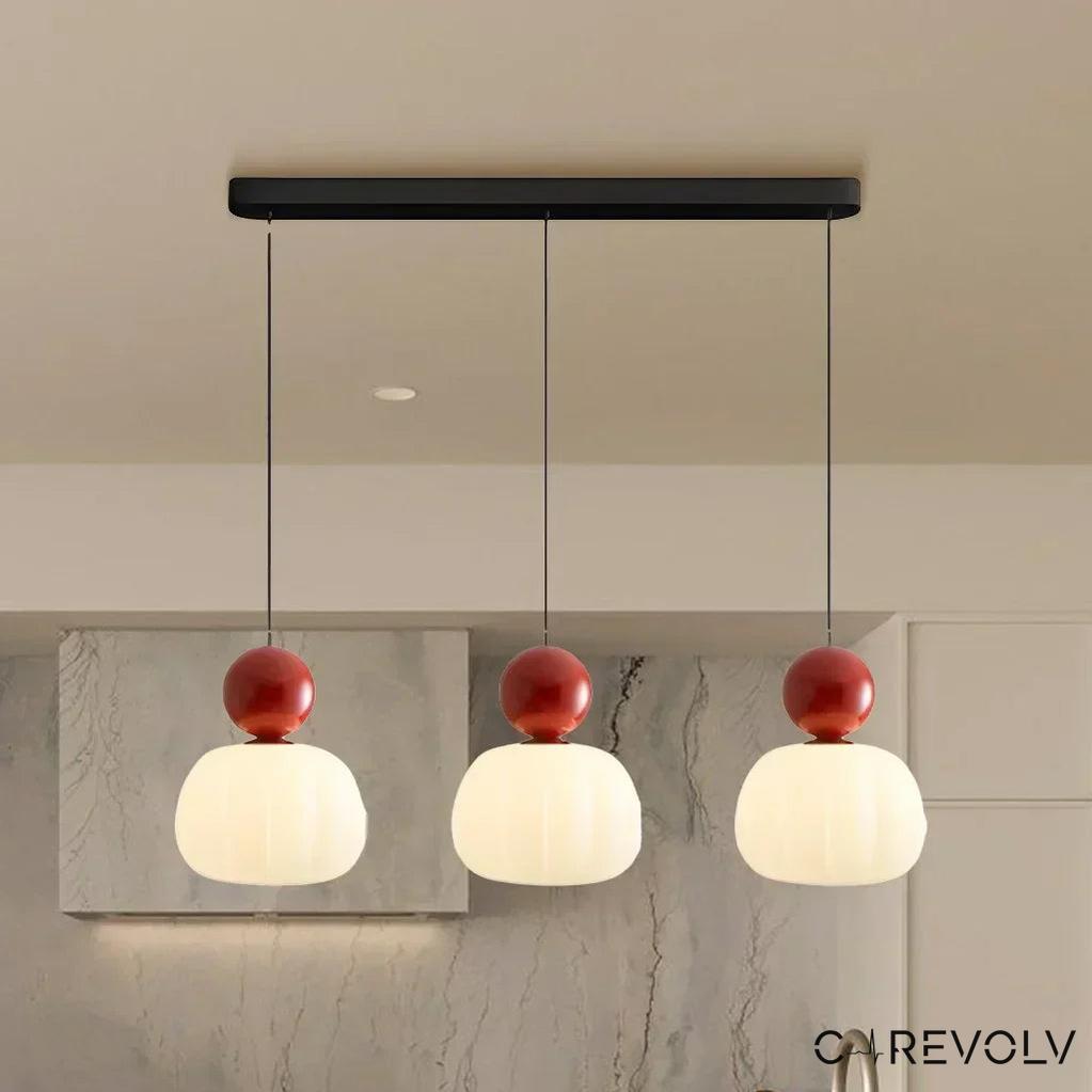 Elegant Art Deco Pendant Light | Glass Shade & Adjustable Height 13