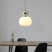Elegant Art Deco Pendant Light | Glass Shade & Adjustable Height 14