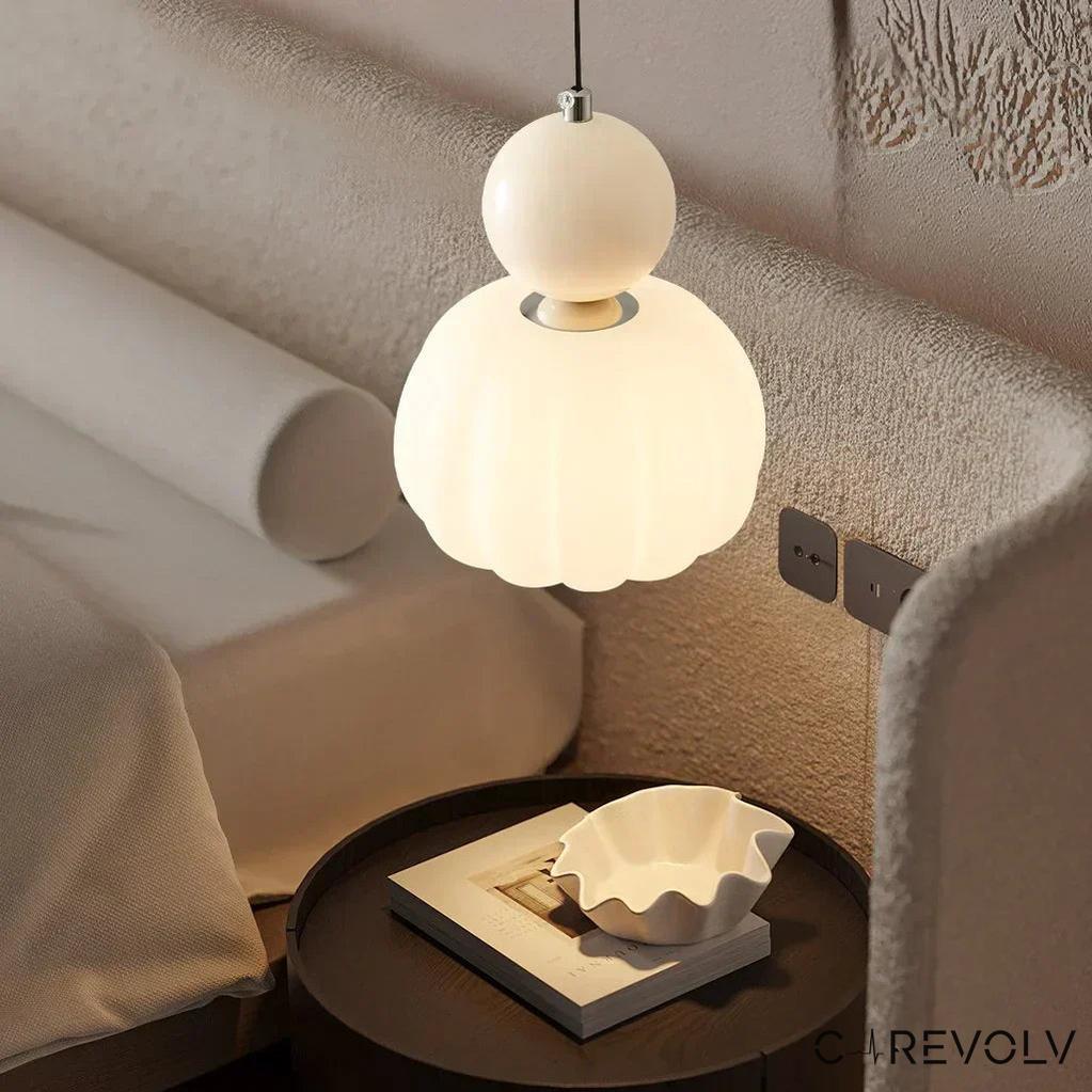 Elegant Art Deco Pendant Light | Glass Shade & Adjustable Height 2