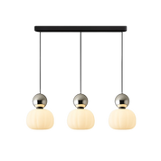 Elegant Art Deco Pendant Light | Glass & Adjustable Height 10