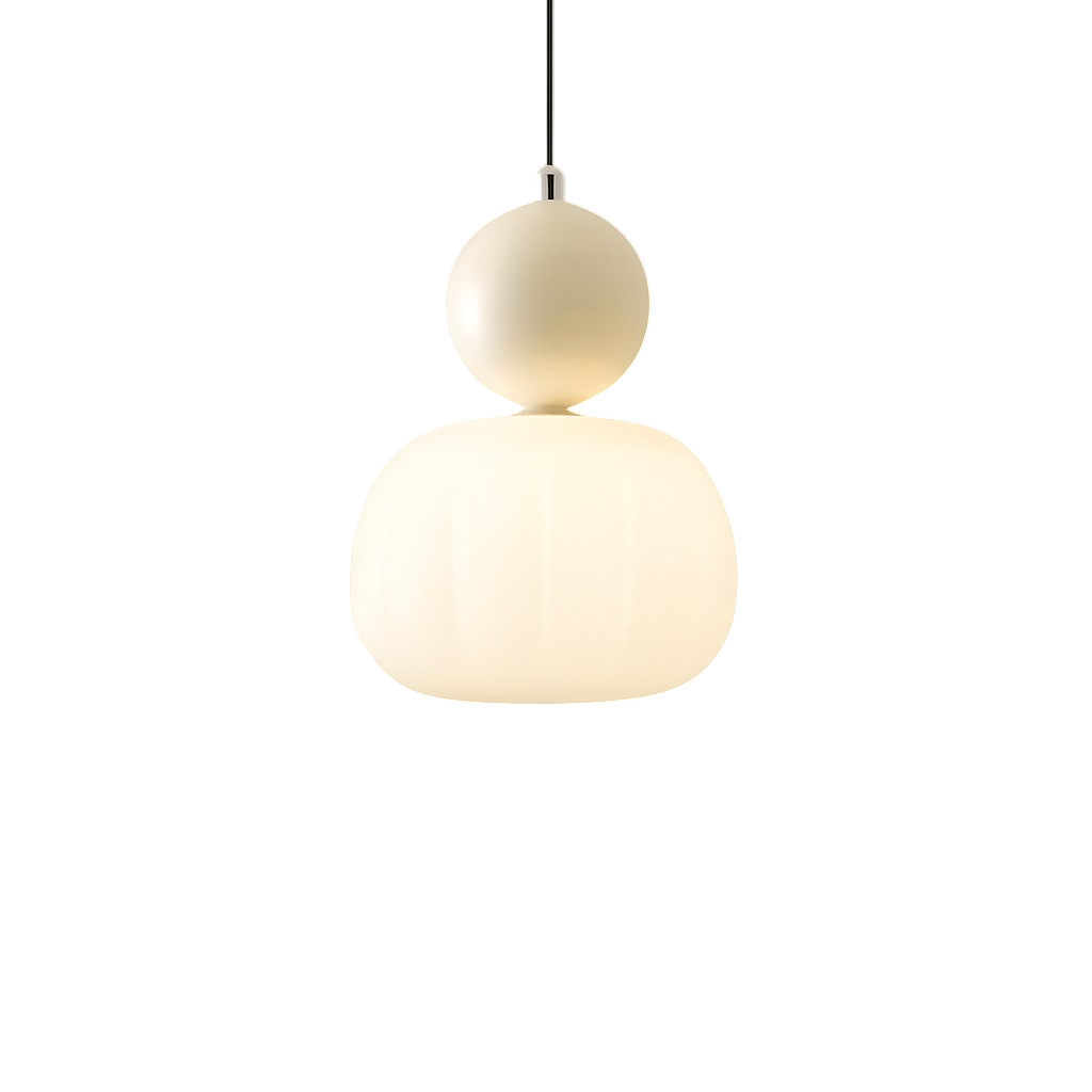 Elegant Art Deco Pendant Light | Glass & Adjustable Height 12