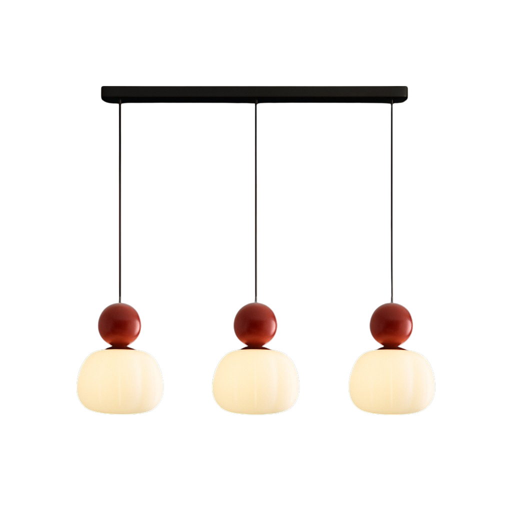 Elegant Art Deco Pendant Light | Glass & Adjustable Height 9
