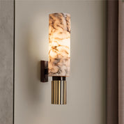 Elegant Copper Wall Light | Unique Marble Sconce Design 0