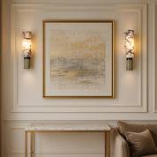 Elegant Copper Wall Light | Unique Marble Sconce Design 7
