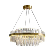 Elegant Crystal Chandelier | Modern Design & Adjustable Height 0