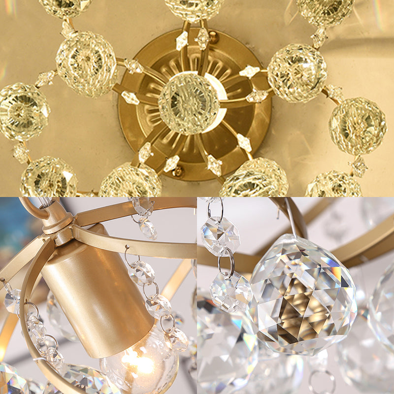 Elegant Crystal Pendant Light | Modern Brass Accents & Kitchen Pendant Lighting 1