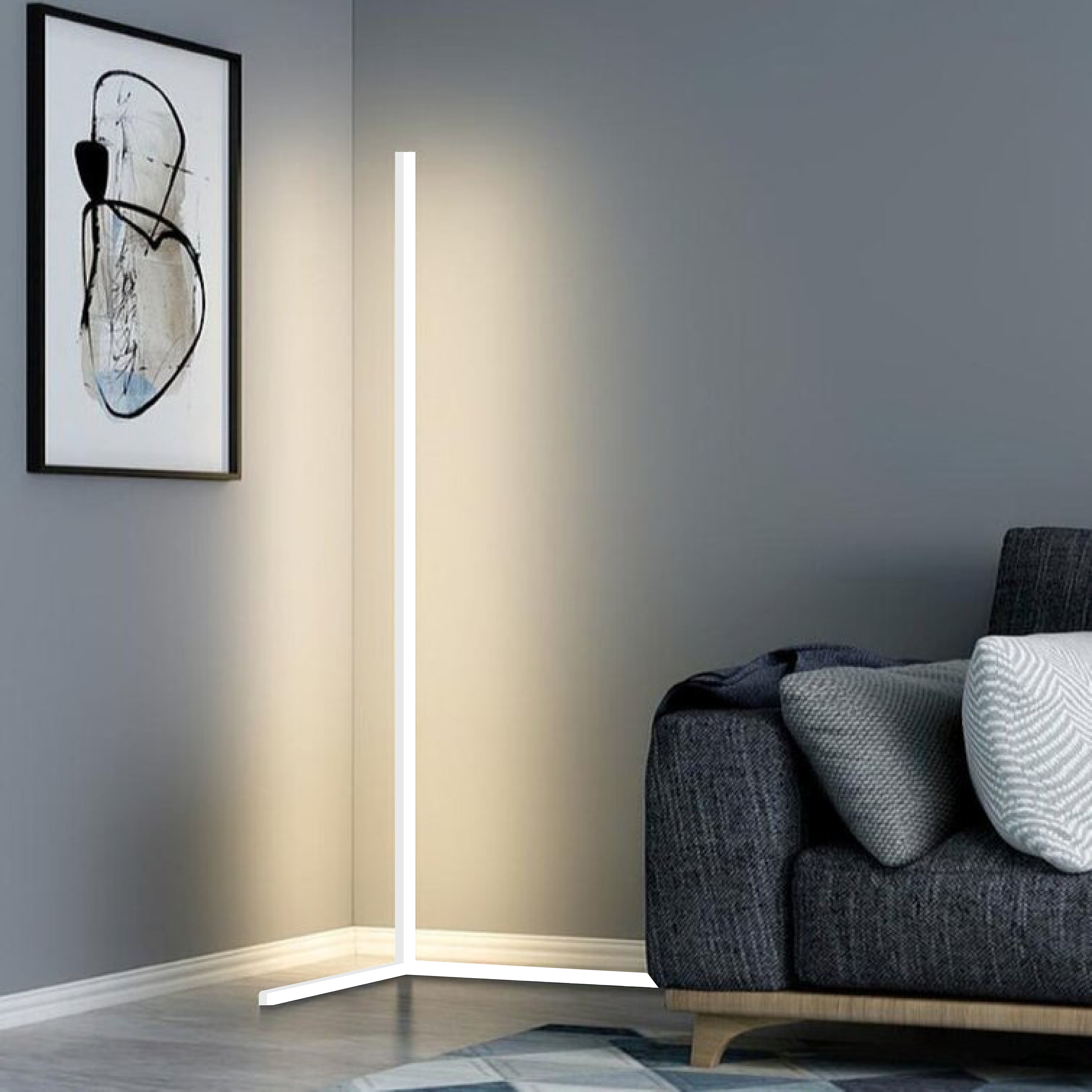 Elegant Dimmable Floor Lamp | Modern Black Standing Lamp for Living Room 4