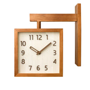Elegant Dual-Sided Clock | Wooden & Analog 6