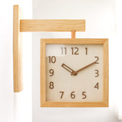 Elegant Dual-Sided Clock | Wooden & Analog 8