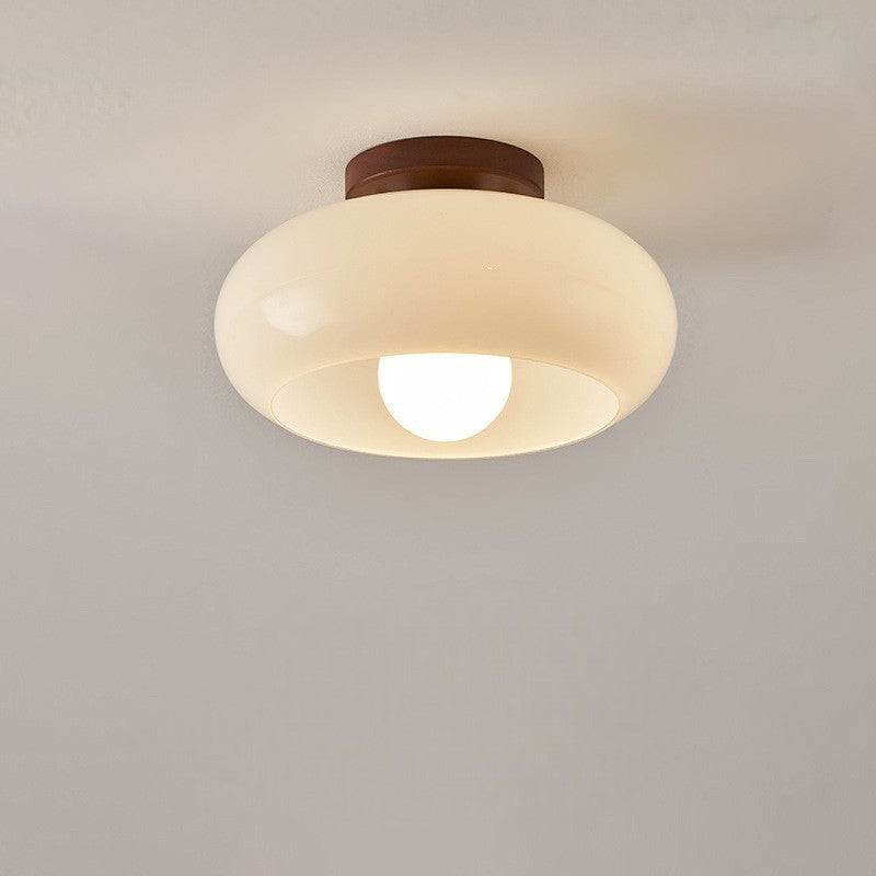 Elegant Flush Mount Ceiling Light | LED Cream Fixture 0