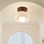 Elegant Flush Mount Ceiling Light | LED Cream Fixture 3
