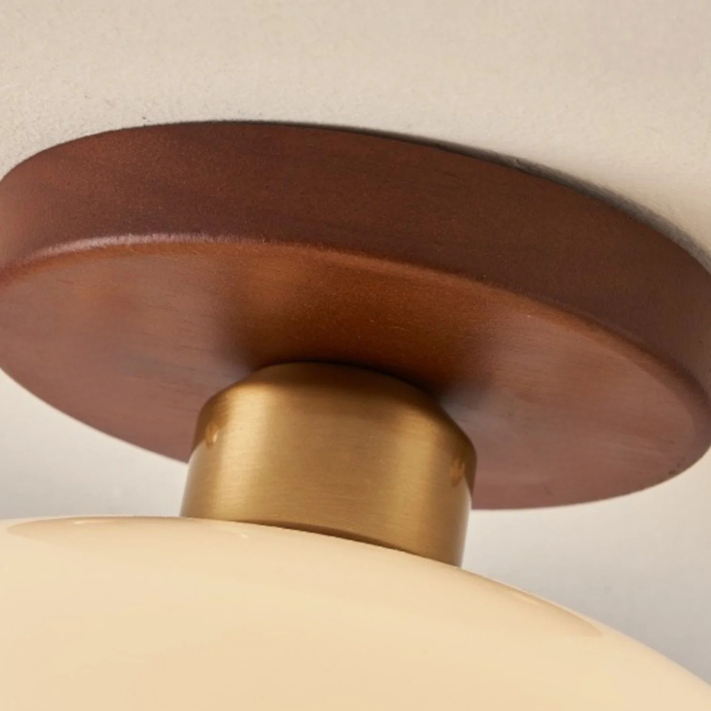 Elegant Flush Mount Ceiling Light | LED Cream Fixture 5