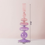 Elegant Glass Candle Holder | Handmade Borosilicate Design & Temperature Resistant 0