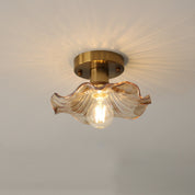 Elegant Glass Ceiling Light | Modern Design & Warm White LED 0