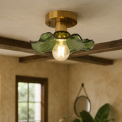 Elegant Glass Ceiling Light | Modern Design & Warm White LED 3