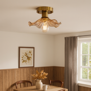 Elegant Glass Ceiling Light | Modern Design & Warm White LED 4