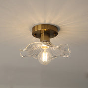 Elegant Glass Ceiling Light | Modern Design & Warm White LED 8