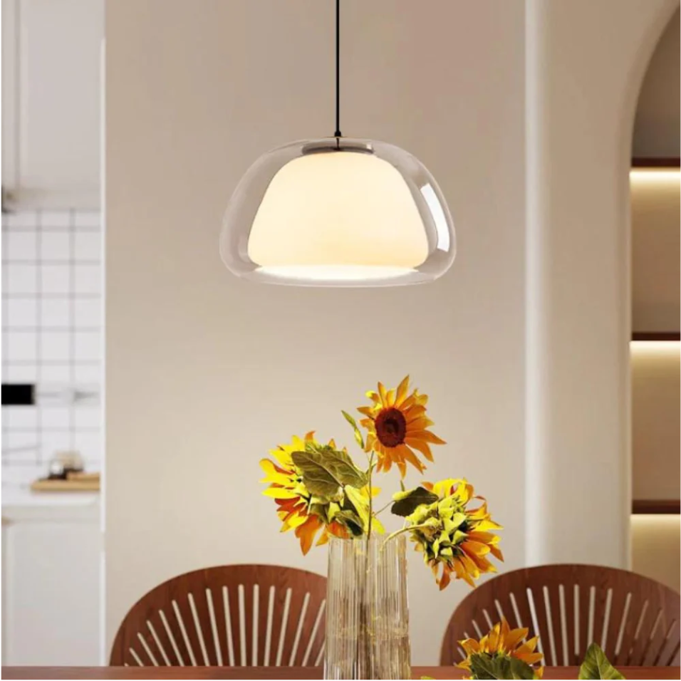 Elegant Glass Pendant Lamp | Adjustable Height & Kitchen Pendant Lighting 3