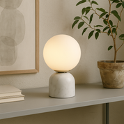 Elegant Marble Table Lamp | Soft Warm Glow | Bedside & Living Room Use 1